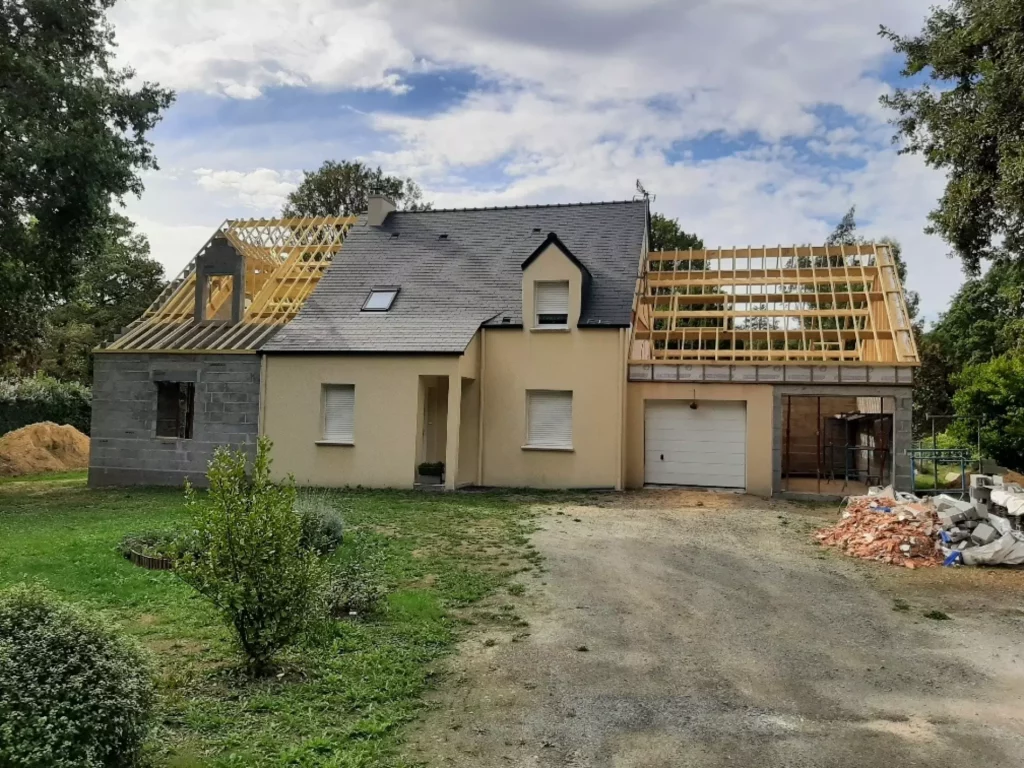 agrandissement maison plesse